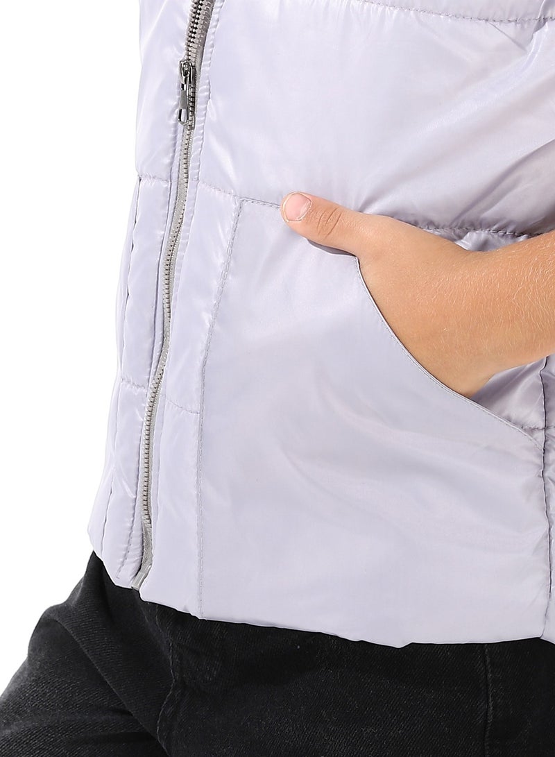 Andora Turtle Neck Bomber Vest For Boys - Image 4
