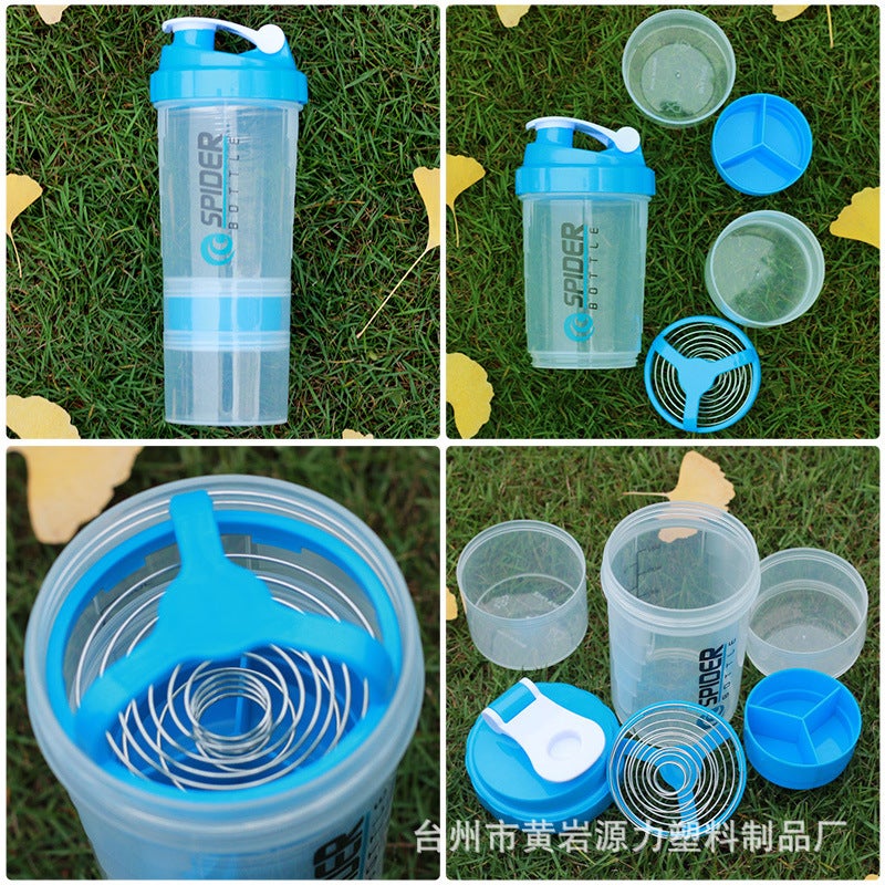 YL 3-Layer Protein Shaker Cup, 550ml, Eco-Friendly Fitness Bottle with  Logo - Image 4