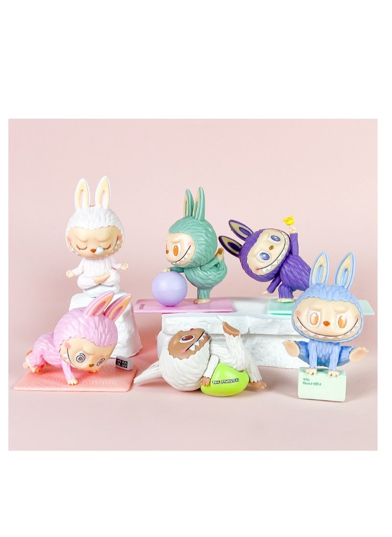 POP MART 6 pcs  POP MART THE MONSTERS labubu Figure Toys For Fans  Series Figures Model Birthday Cake Toppers  - Image 1