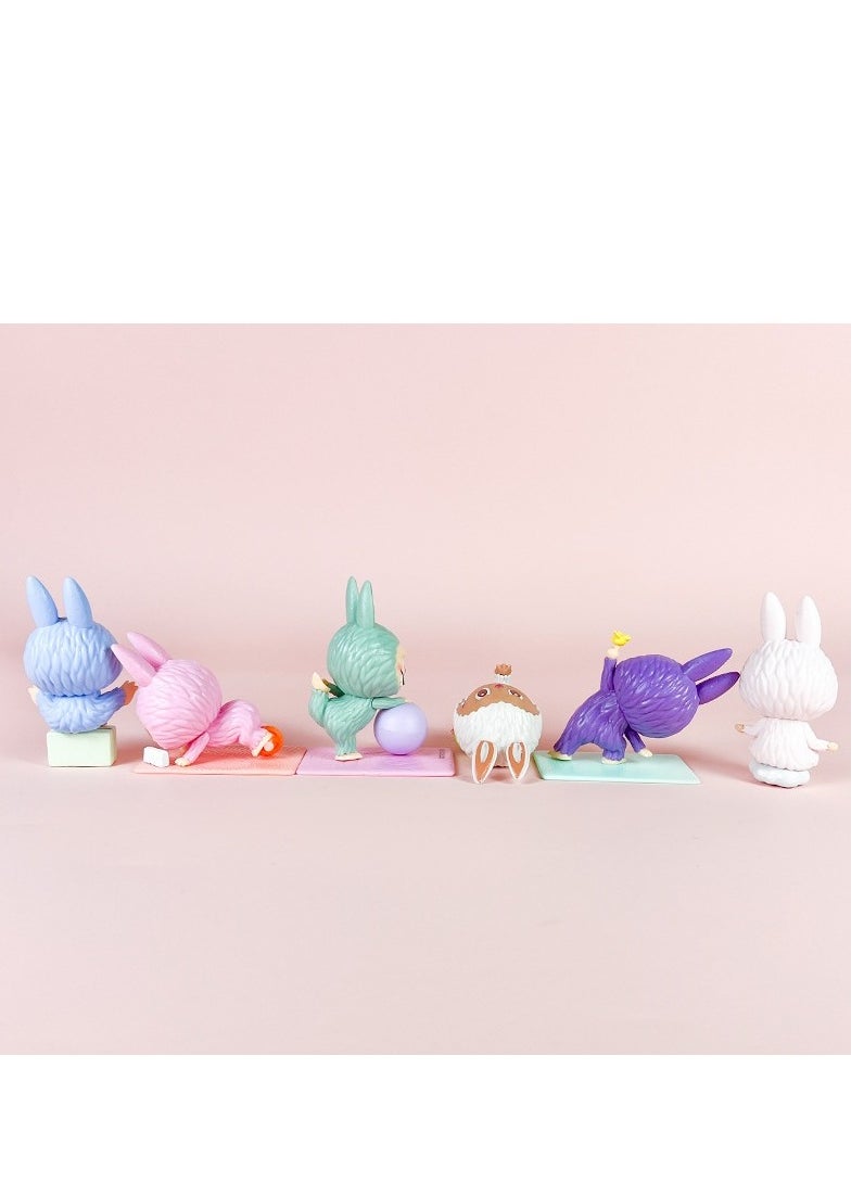 POP MART 6 pcs  POP MART THE MONSTERS labubu Figure Toys For Fans  Series Figures Model Birthday Cake Toppers  - Image 2
