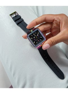 GUESS ساعة متعددة الوظائف للنساء من غيس باللون الأسود مع تدرجات متعددة الألوان - GW0618L3  - Image 5