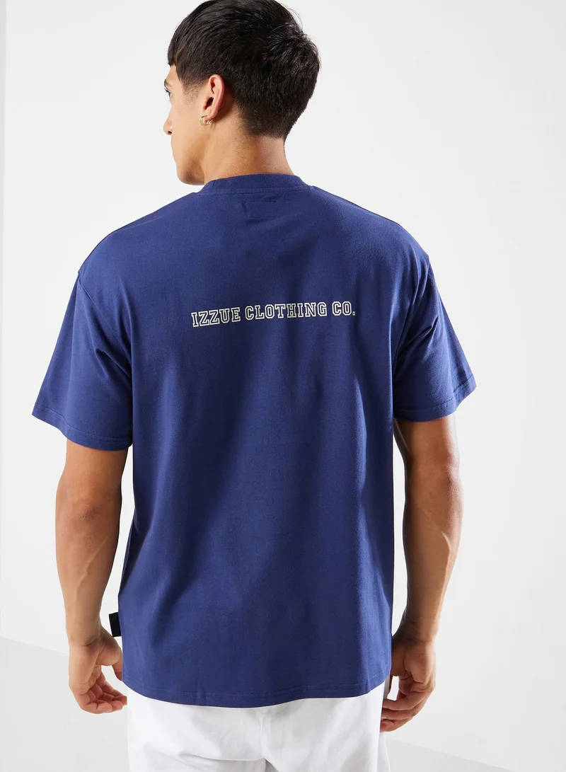izzue Front Logo Printed T-Shirt