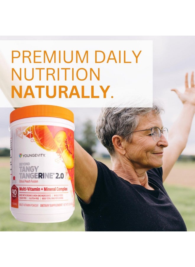 Youngevity Beyond Tangy Tangerine 2.0 Citrus Peach Fusion Multi-Vitamin & Mineral Complex - Made with Natural & Whole Foods | 8,000 ORAC - Image 3