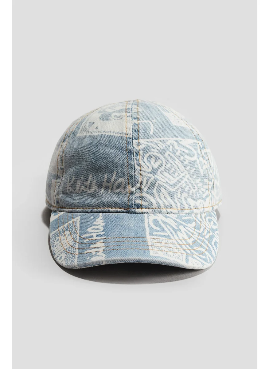 H&M Printed Denim Cap