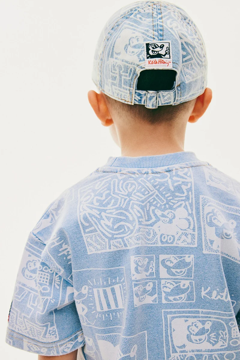 H&M Printed Denim Cap