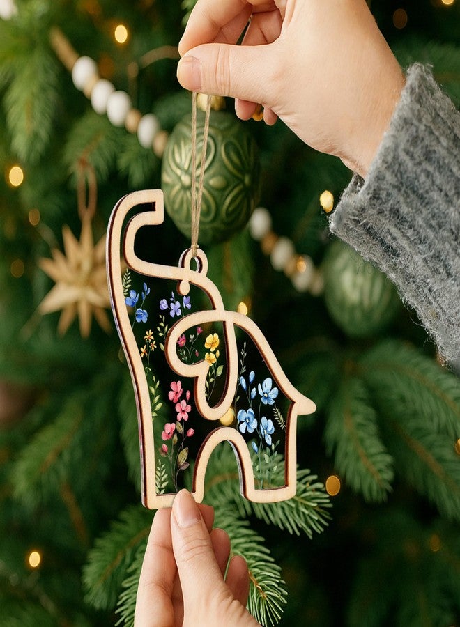 Sensemory Best Friend Birthday Gifts for Women, Friendship Elephant Ornament with Story Card, Friendship Gifts for Women, Birthday Presents for Best Friends Sisters Special Bond Decor, Suncatcher (Flower) - Image 3