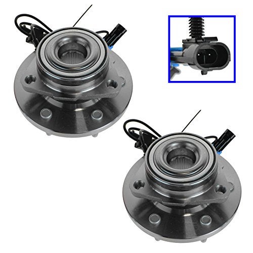 TRQ Front Wheel Hub Bearings Assembly Set Compatible with 2006-2010 Hummer H3 2009-2010 H3T - Image 5