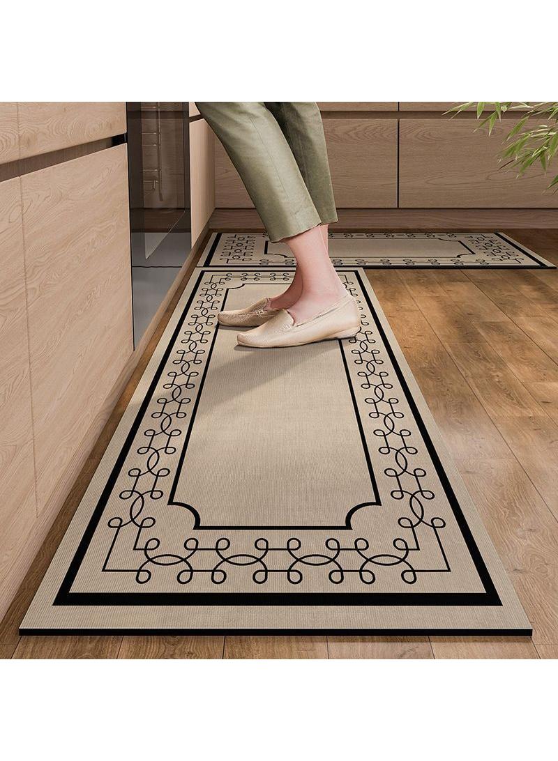 Y&D European Style Classical Style Kitchen Long Absorbent Floor Mat Non-Slip Floor Mat Easy-Dry Drop-Resistant Diatom Mud Floor Mat-40*60cm  - Image 1