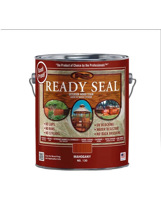 Ready Seal 130 1-Gallon Can Mahogany Exterior Wood Stain and Sealer - Image 1