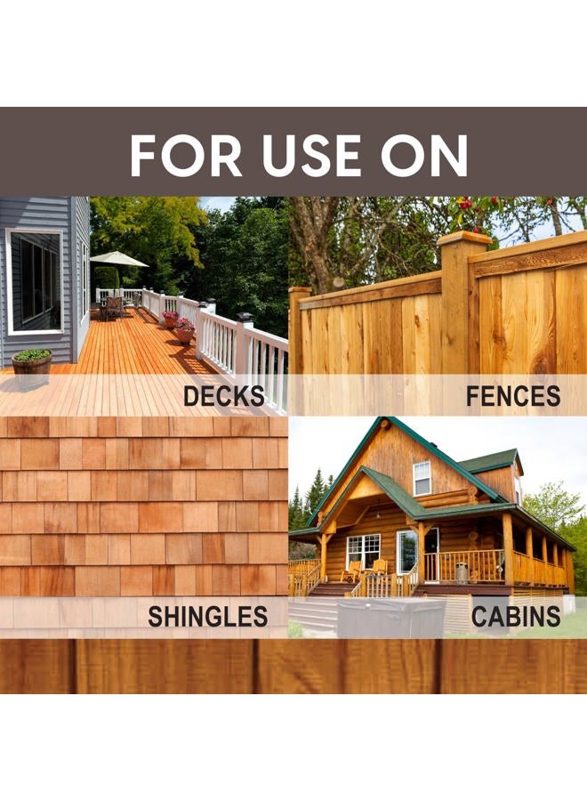Ready Seal 130 1-Gallon Can Mahogany Exterior Wood Stain and Sealer - Image 3