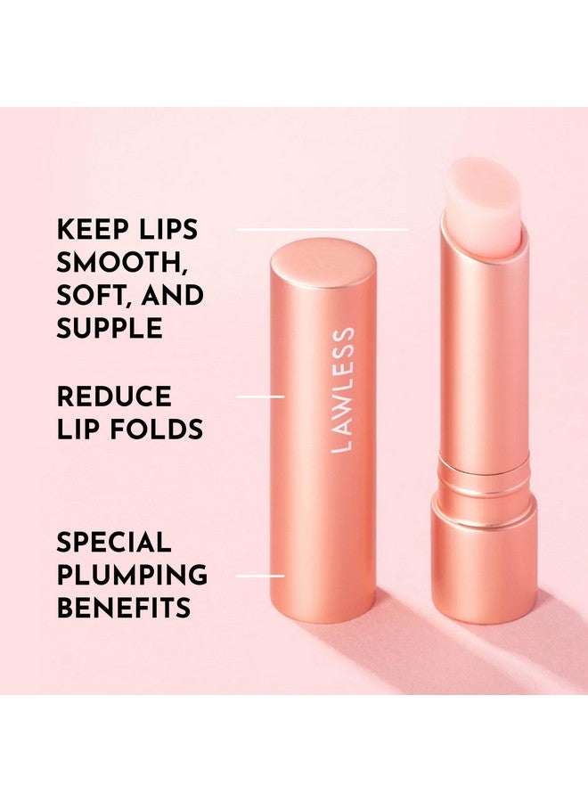 LAWLESS Forget the Filler Lip Plumping Line Smoothing Tinted Balm, Pink Marshmallow, 0.09 Ounce - Image 3
