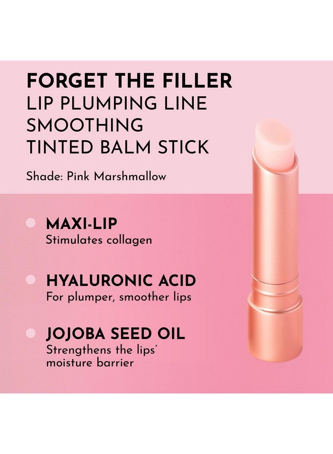 LAWLESS Forget the Filler Lip Plumping Line Smoothing Tinted Balm, Pink Marshmallow, 0.09 Ounce - Image 2