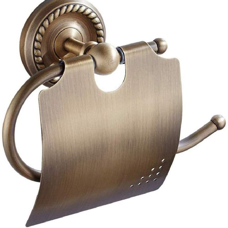 Factory European American Antique Toilet Paper Holder Toilet Tissue Holder Paper Roller With Cover Towel Holder Distribution - Image 1