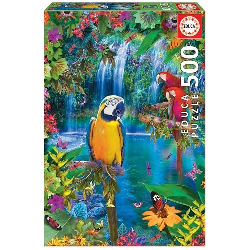 EDUCA Puzzle Passion Educa Bird Tropical Land Puzzle (500 Piece) - Image 1