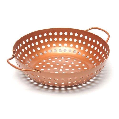 Outset QN70 Round Grill Wok, Copper Non-Stick - Image 4