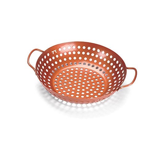 Outset QN70 Round Grill Wok, Copper Non-Stick - Image 1