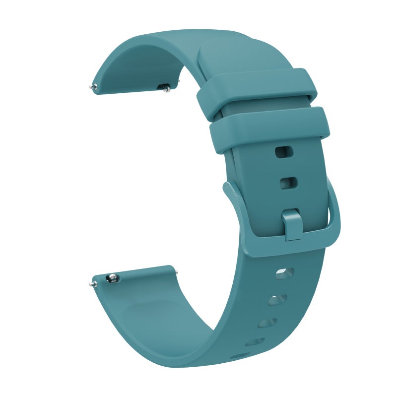 S-TOP For Garmin Vivomove Sport 20mm Solid Color Soft Silicone Watch Band(Pine Green) - Image 2