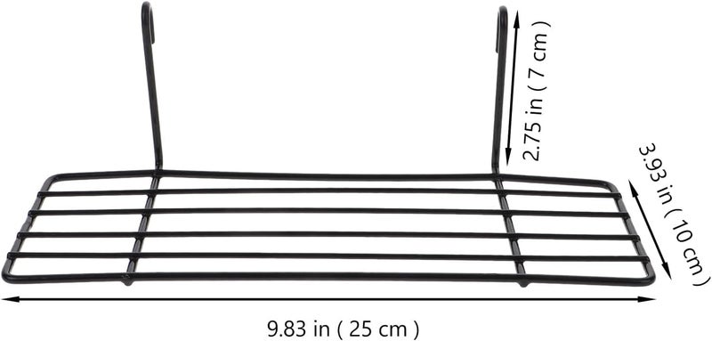 balacoo 3 Pcs Large Wall Shelves Shelves for Toys Decor Shelves Platform for Bird Cage Platform Perch Wire Platform Ledge Shelf Accessories Grid Iron Wall Shelf Iron Frame Shelf Cage Frame - Image 4