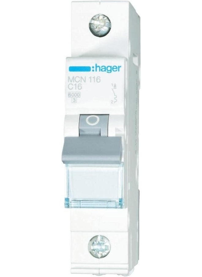 Generic Hager Miniature Circuit Breaker  Mcb 1PoleMade In France (16A)  - Image 2