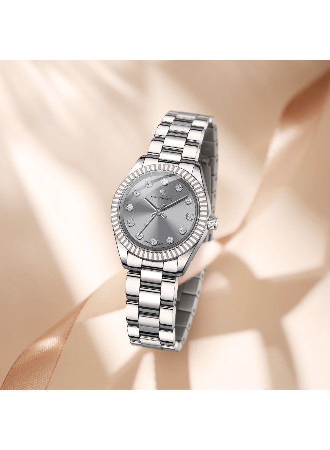 SAPPHERO Watches for Women Luxury Stainless Steel Ladies Watches Women's Bracelet Watch Small Analog 5ATM Waterproof Wrist Watch Elegant Gifts for Women - Image 5