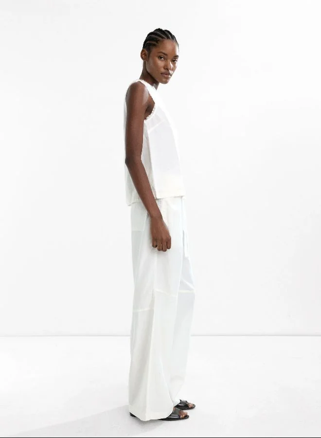 PARFOIS Trousers In A Linen And Lyocell Blend
