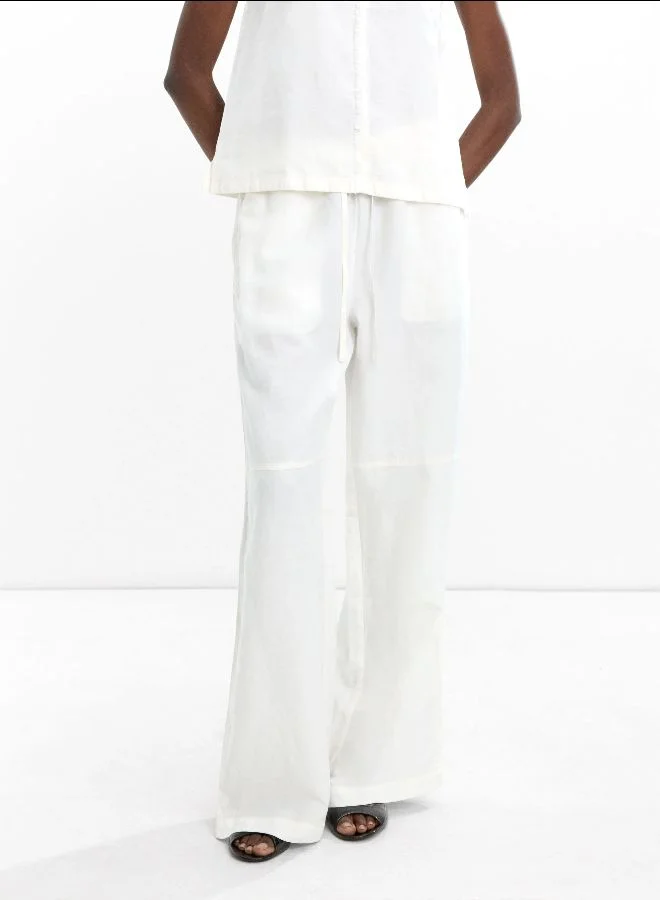 PARFOIS Trousers In A Linen And Lyocell Blend