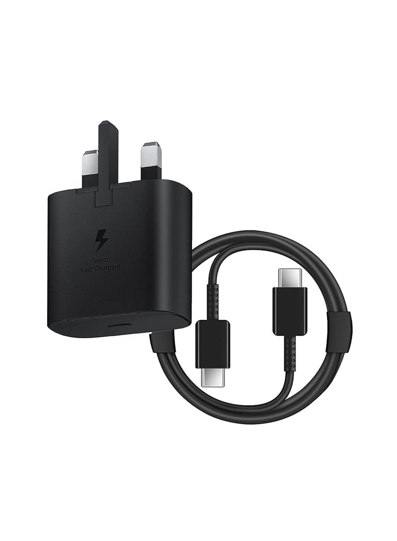شاحن USB C فائق السرعة 45 وات، قابس USB C لهاتف Samsung Galaxy S24/S24 Ultra/S23+/S23 Ultra/S23+/S22/S21 Ultra/S21+/S21/S20/Note20/Note10/S10، Galaxy Tab S8+/S9 Ultra، سريع للغاية كابل - Image 2