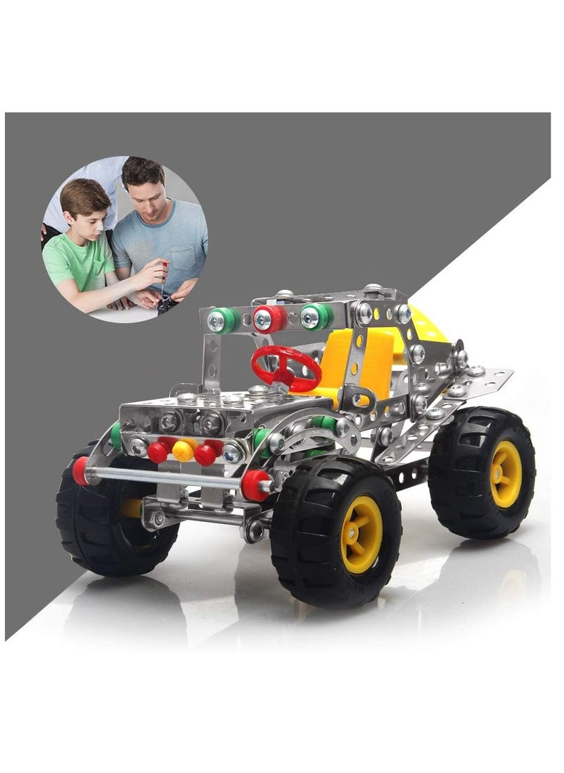 MUMS PLANET Off-Road Car Building Kit - 439 Pieces - Educational Construction Toy for Kids - Develop STEM Skills - Perfect Car & Vehicle Playset-Children's games - Educational games - Montessori games  - Image 2