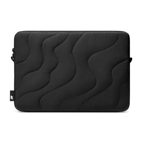 tomtoc 360 Protective Puffy Laptop Sleeve for 16inch MacBook Pro M5 ProMax 2026 A3428 A3429 M4M3M2M1 ProMax A3403 A3186 A2991 Quilted Design Soft Cute Puffer Bag Case for Dell XPS 16 Laptop - Image 1