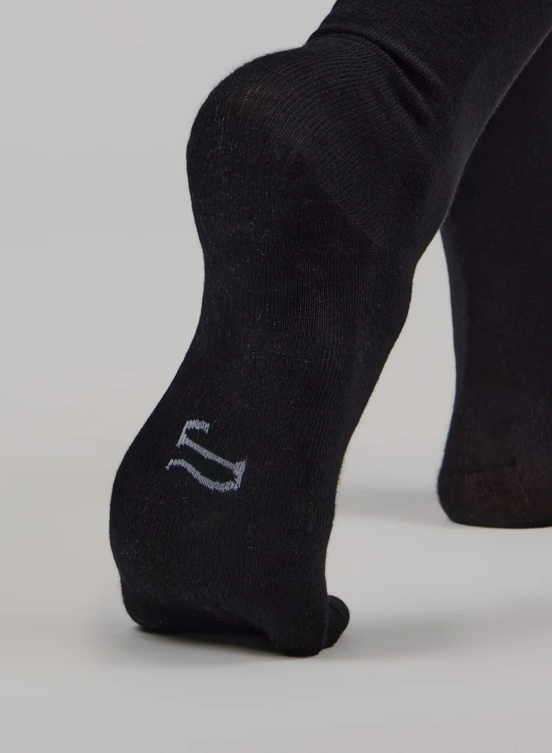 Just Nature Black 3-Pack Premium Crew Socks  | Best Price UAE