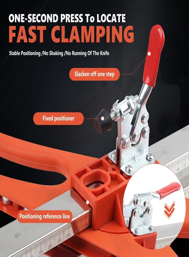 JOJOCY Precision Drywall Cutting Tool, Foldable Hand Push Drywall Cutter with Dual Positioning Guide, Adjustable for 8-13mm Plasterboard, Gypsum & Sheetrock For Walls, Renovations & DIY Decorations - Image 4