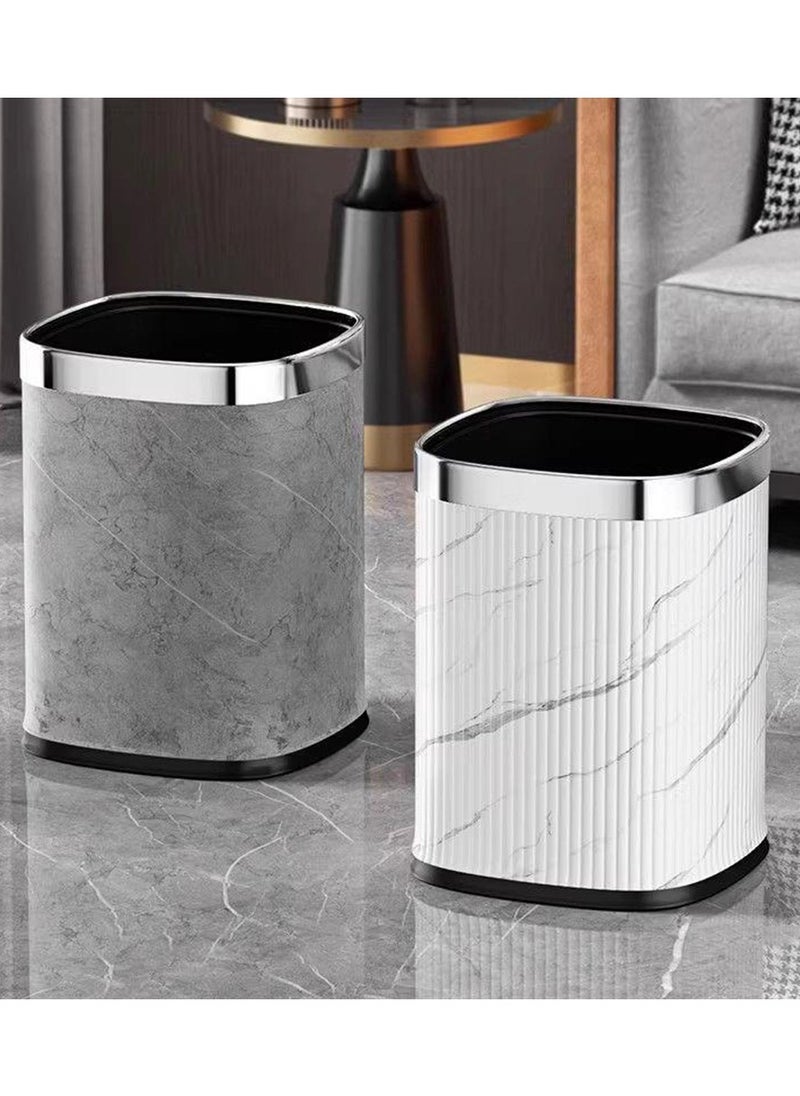 CityRiya-Long Trash Can 12L Bathroom Garbage Can Waste Bin Kitchen Trash Can Garbage Trashcan Container Bin Large Wastebasket Recycling Bin with Removable Inner Bucket for Home Kitchen Toilet Bedroom Office  - Image 3