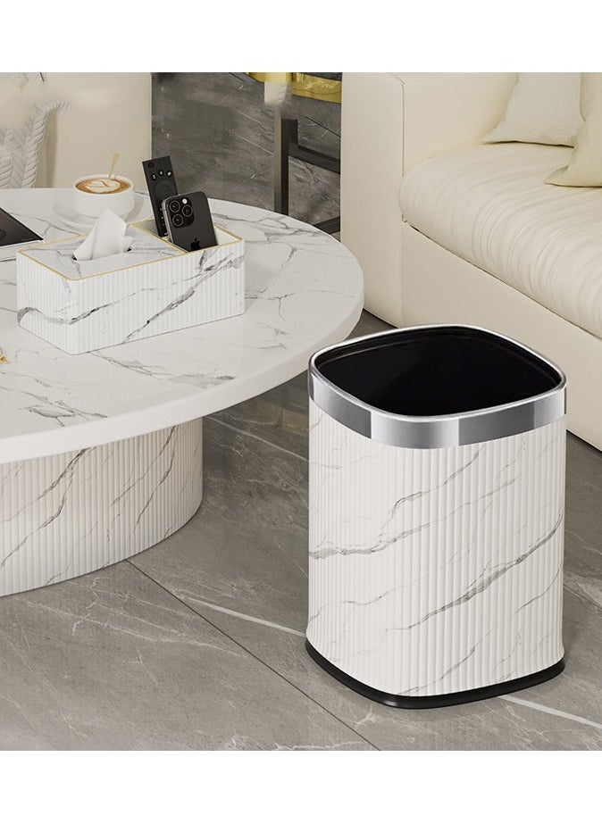 CityRiya-Long Trash Can 12L Bathroom Garbage Can Waste Bin Kitchen Trash Can Garbage Trashcan Container Bin Large Wastebasket Recycling Bin with Removable Inner Bucket for Home Kitchen Toilet Bedroom Office  - Image 2