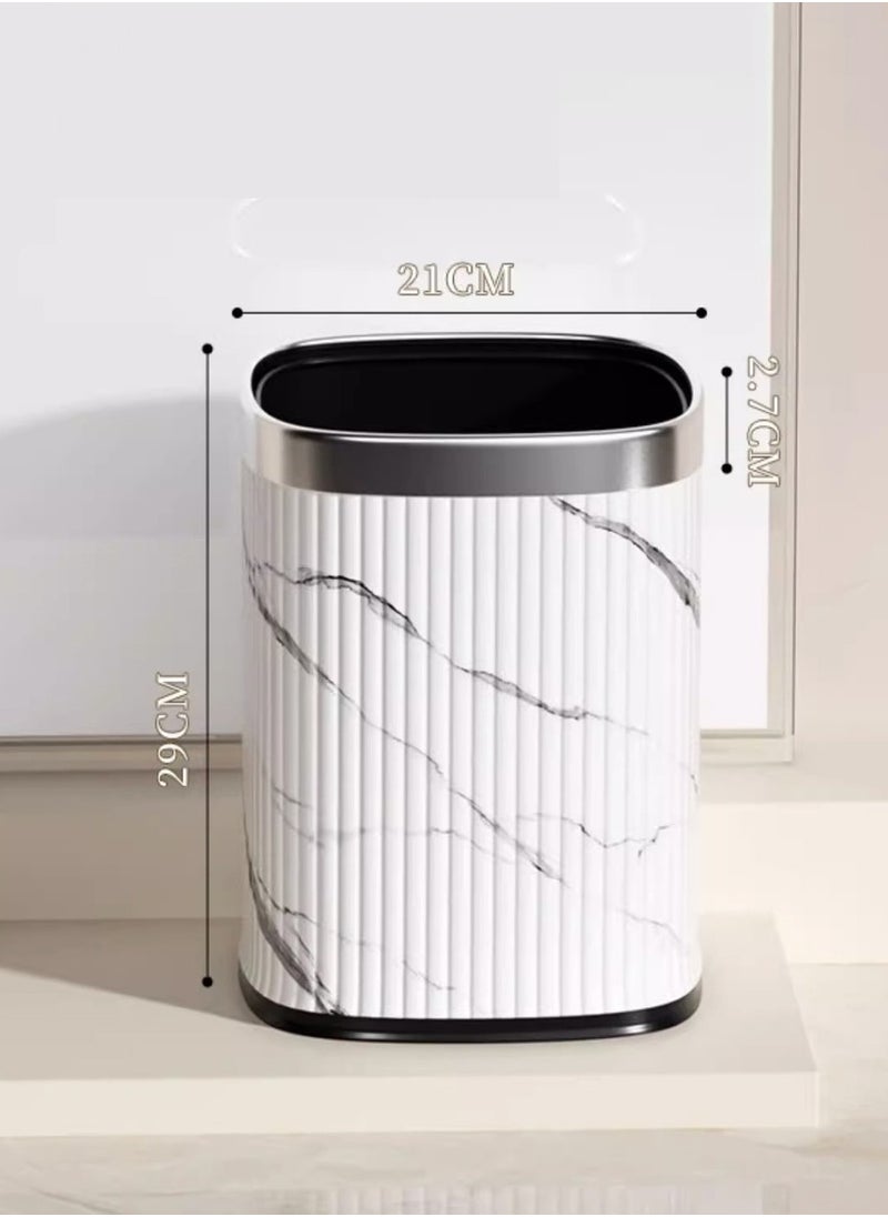 CityRiya-Long Trash Can 12L Bathroom Garbage Can Waste Bin Kitchen Trash Can Garbage Trashcan Container Bin Large Wastebasket Recycling Bin with Removable Inner Bucket for Home Kitchen Toilet Bedroom Office  - Image 4