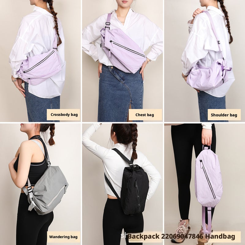 2026 Autumn New Men's Women's Nylon Crossbody Bag Large Capacity Chest Bag - Image 2