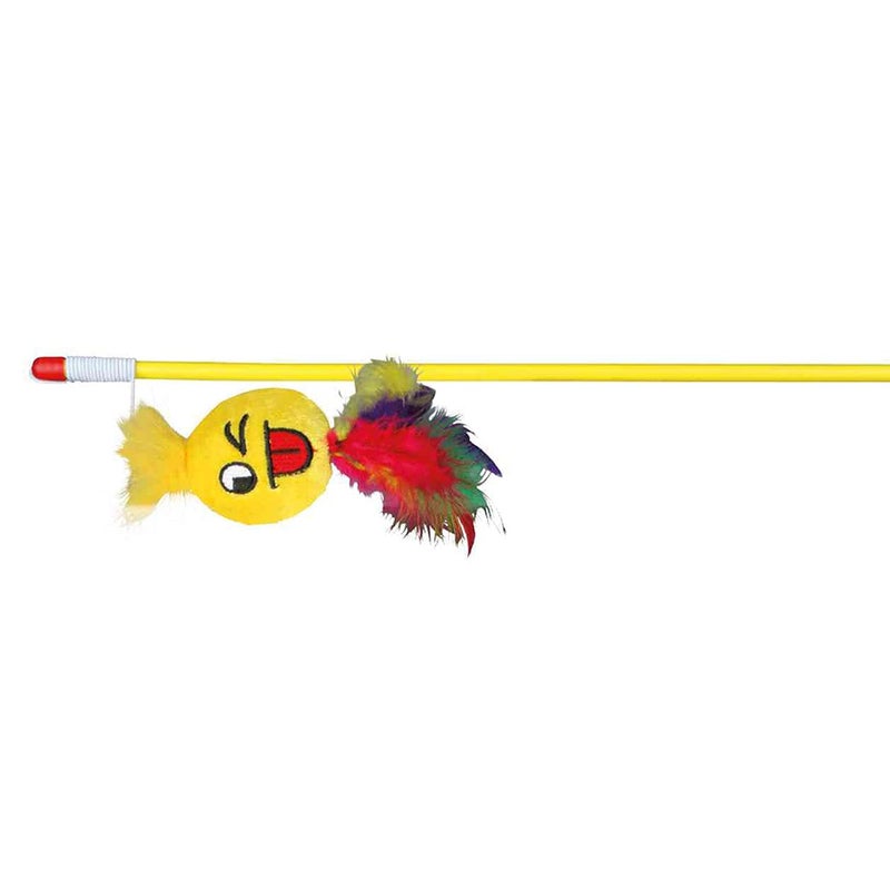 TRIXIE Playing Rod with Smiley Plush, Interactive Teaser Toy for Cats, Encourages Cats Natural Hunting Instinct, Suitable for All Cat Breeds, 50 cm - Image 4