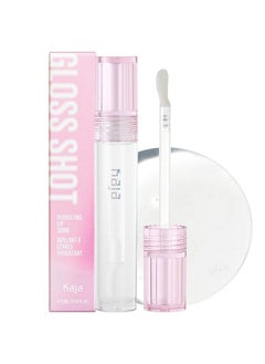 KAJA Lip Gloss - Gloss Shot | Gift, with Jojoba Oil, Sheer, Hydrating, Juicy, Plumper Looking Lips, 01 Crystal Clear, 0.14 Fl Oz  - Image 1
