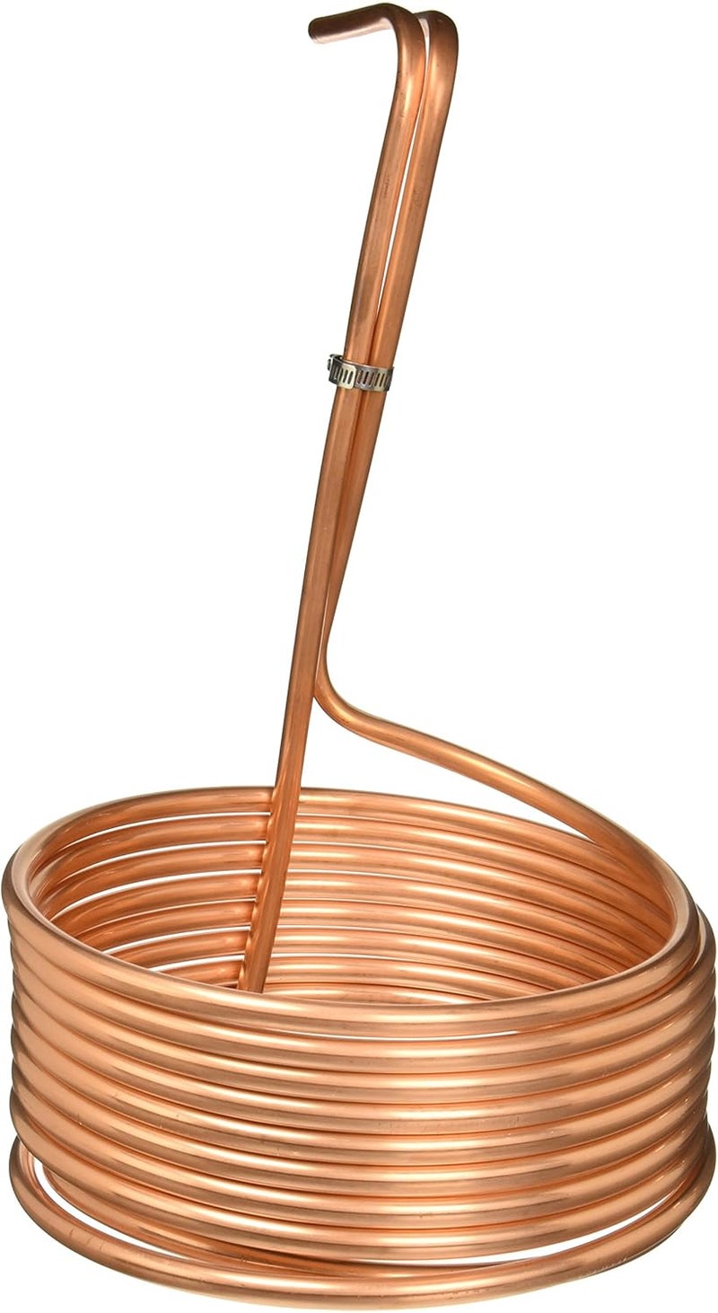 Homebrew Immersion Wort Chiller-25 Tubing, 25', Copper