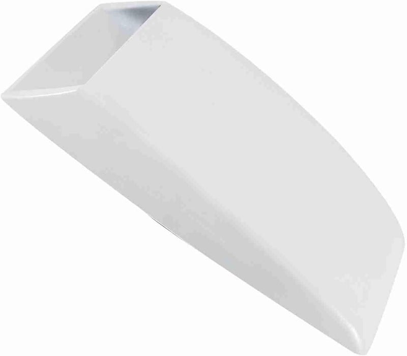 Pongnas Universal Car Decorative Air Flow Intake Scoop, ABS Plastic with Aluminum Grille Mesh, Easy Installation Sticker for Most Cars and Vehicles (White) - Image 5