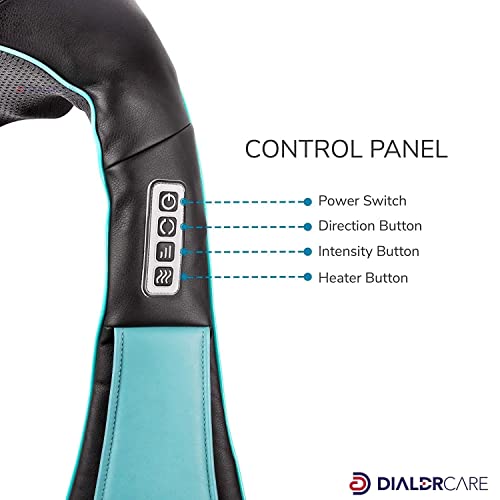 DIALDRCARE Neck and Back Kneading Massager with 3D Deep Tissue, Electric Shiatsu Shoulder Massage for Neck, Shoulders, Back, Legs, Body Muscle Pain Relief - Portable Massager for Home Office & Car - Image 4