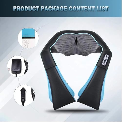 DIALDRCARE Neck and Back Kneading Massager with 3D Deep Tissue, Electric Shiatsu Shoulder Massage for Neck, Shoulders, Back, Legs, Body Muscle Pain Relief - Portable Massager for Home Office & Car - Image 5