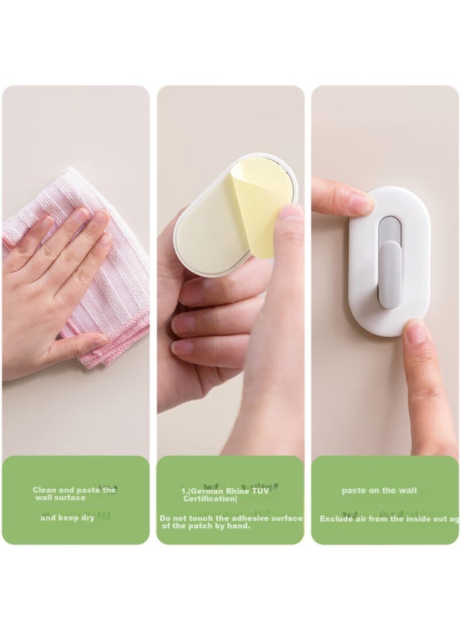 Chahua Strong Adhesive Hooks For Kitchen Bathroom Bedroom, Set Of 4 - Image 2