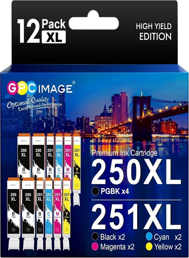 جي بي سي إيمدج خرطوشة حبر بديلة متوافقة مع GPC Image لطابعات Canon 250 و251 وPGI-250XL - Image 1