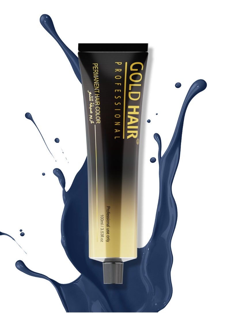 GOLD HAIR Gold Hair Permanent Hair Color | 8.10 LIGHT BLUE ASH BLOND 100ml 