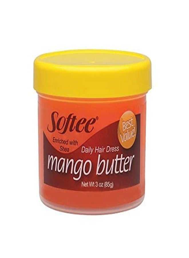 Softee Softee mango butter daily hair dress 3 ounce, Orange, 3 Ounce