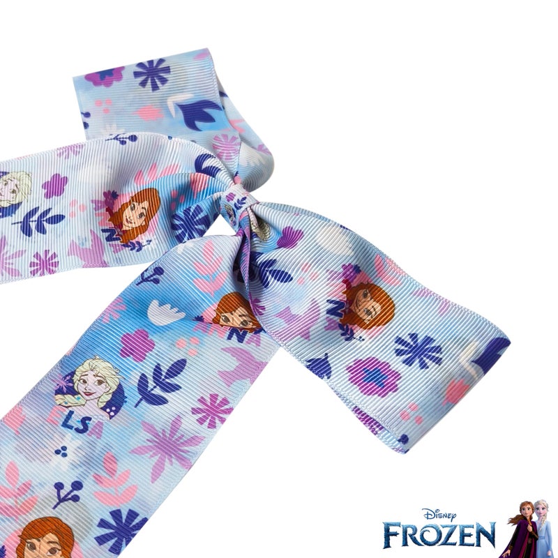 LUV HER Disney Frozen Hair Bows For Girls - One Large Printed Hair Bow Featuring your Favorite Frozen Characters - Alligator Clip - Large Bows for Daily Styling or Special Occasions, Ages 3+ - Image 4