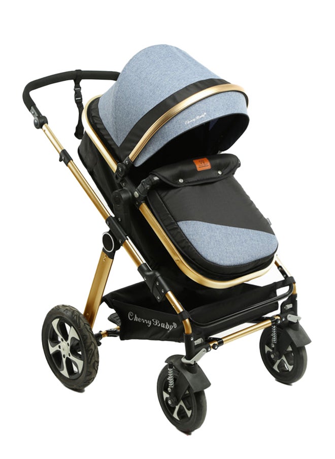 kiddoz - Baby Single Stroller - Blue - Image 1