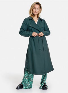 Coat with a tie-around belt