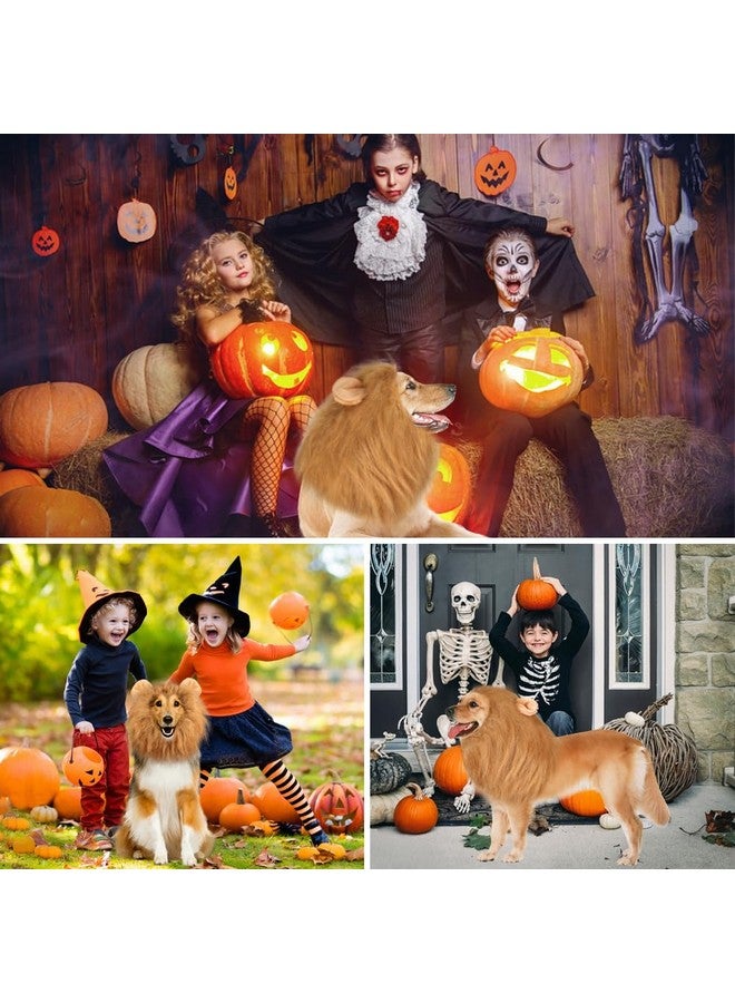 Vivifying Lion Mane For Dog, Adjustable Halloween Dog Lion Costume Wig With Ears For Medium And Large Dogs, Realistic & Funny Dog Accessory Perfect For Parties And Photoshoots (Large, Brown) - Image 5