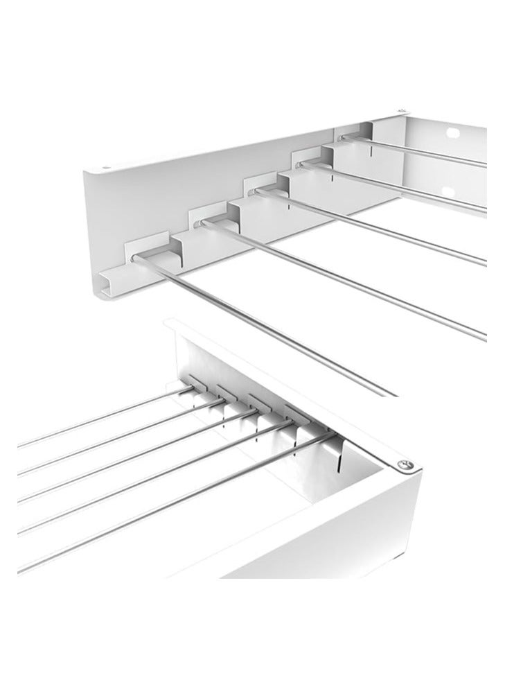 N.S STeel Folding Clothes Drying Rack Wall Mounted Magic Retractable Drying Rack 30kg Capacity  with Wall Mold and Long Screwdriver - Image 4